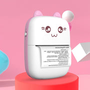 C9 Mini Bluetooth Wireless Thermal Printer With 10 Papers(Pink)