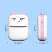 C9 Mini Bluetooth Wireless Thermal Printer With 5 Papers(Pink)