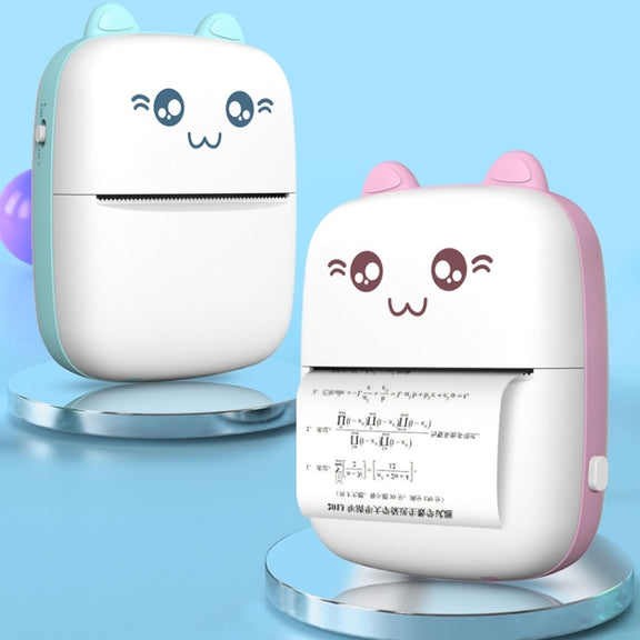 C9 Mini Bluetooth Wireless Thermal Printer With 10 Papers(Pink)