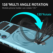 For Samsung Galaxy S23+ 5G MagSafe Magnetic Holder Phone Case(Light Blue)