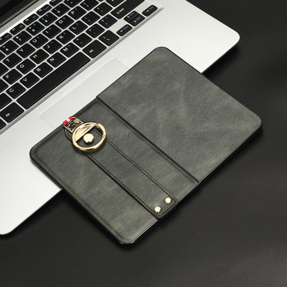 For Microsoft Surface Duo Wristband Leather Back Phone Case(Green) - Microsoft by PMC Jewellery | Online Shopping South Africa | PMC Jewellery | Buy Now Pay Later Mobicred