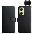 For OnePlus Nord CE 3 Lite Genuine Leather Fingerprint-proof Flip Phone Case(Black) - OnePlus Cases by PMC TechLife | Online Shopping South Africa | PMC TechLife | Buy Now Pay Later Mobicred