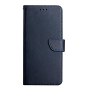 For OnePlus 13R Genuine Leather Fingerprint-proof Flip Phone Case(Blue)