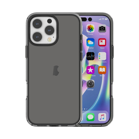 For iPhone 16 Pro Shockproof Terminator Transparent Phone Case(Grey) - free shipping - PMC Jewellery - Order now!