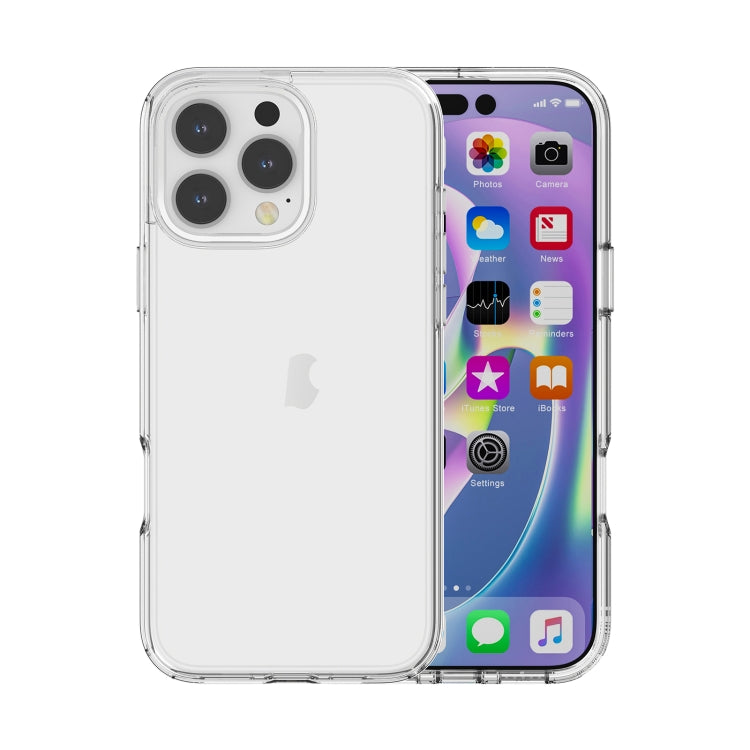 For iPhone 16 Pro Shockproof Terminator Transparent Phone Case(Transparent) - free shipping - PMC Jewellery - Order now!