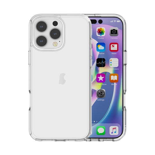 For iPhone 16 Pro Shockproof Terminator Transparent Phone Case(Transparent) - free shipping - PMC Jewellery - Order now!