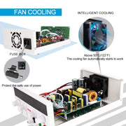 GVDA  SPS-H605 60V-5A Adjustable Voltage Regulator, Specification:US Plug(Black)
