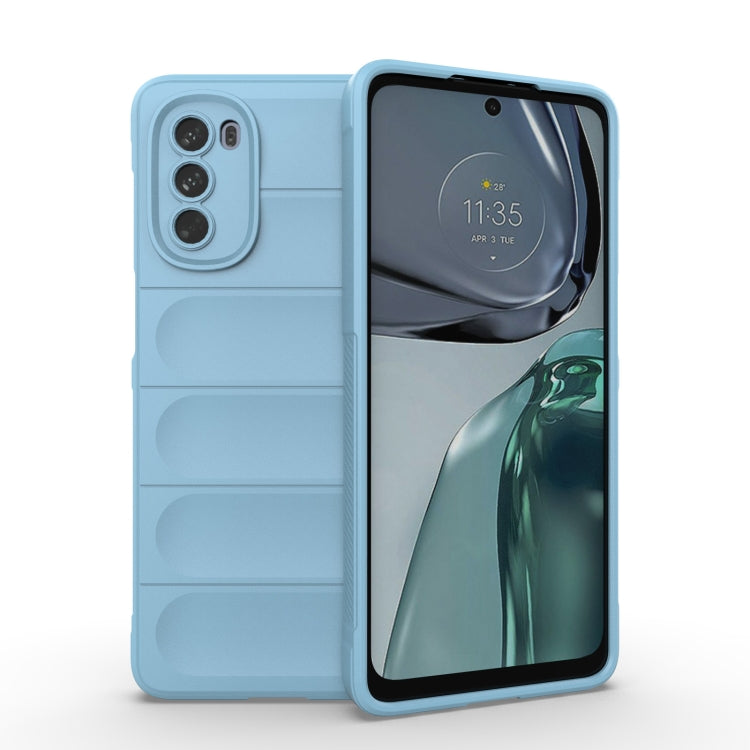 For Motorola Moto G62 5G Magic Shield TPU + Flannel Phone Case(Light Blue) - free shipping - PMC TechLife - Order now!