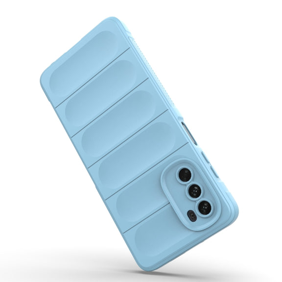 For Motorola Moto G62 5G Magic Shield TPU + Flannel Phone Case(White)