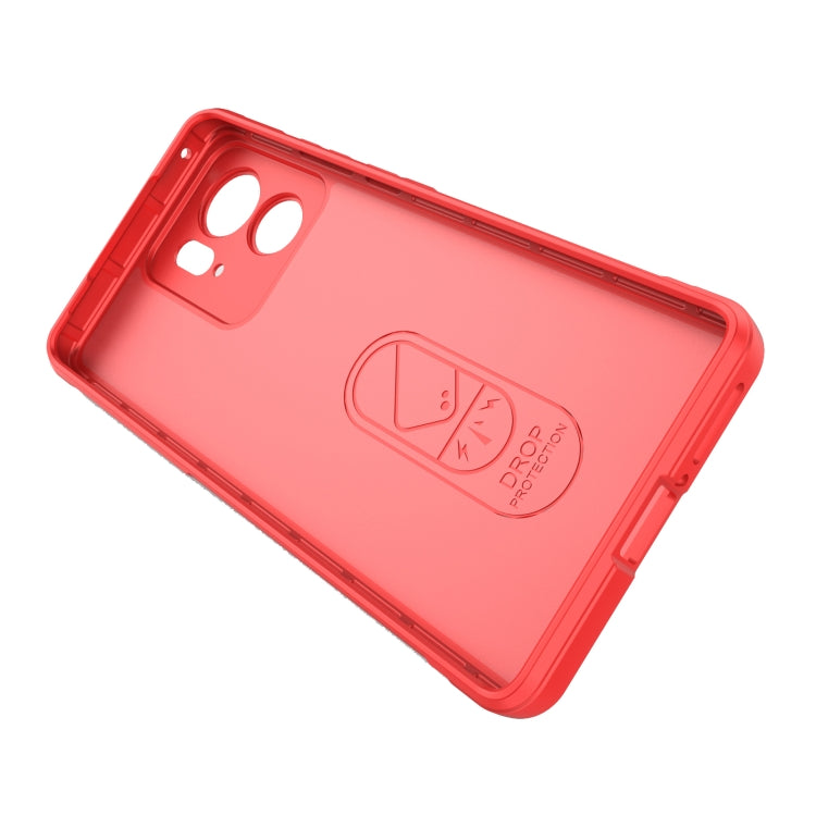 For Motorola Edge 40 5G Magic Shield TPU + Flannel Phone Case(Light Blue)