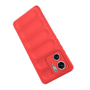 For Motorola Edge 40 5G Magic Shield TPU + Flannel Phone Case(Dark Blue)