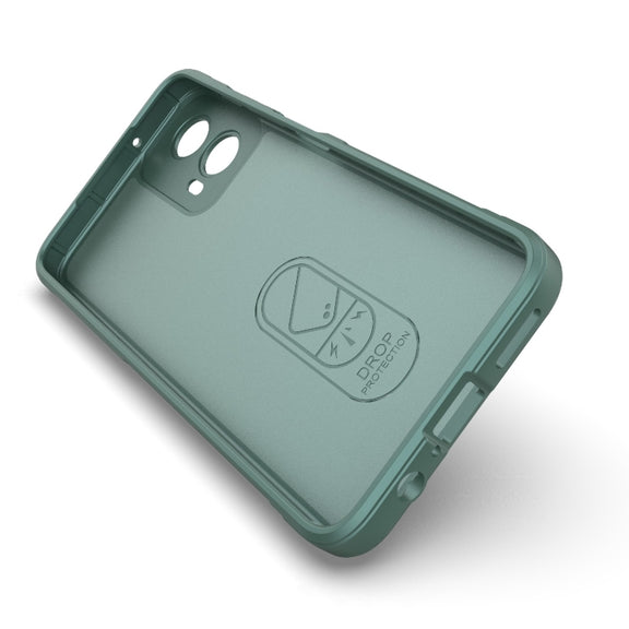 For Motorola Moto G34 5G Magic Shield TPU + Flannel Phone Case(Black)