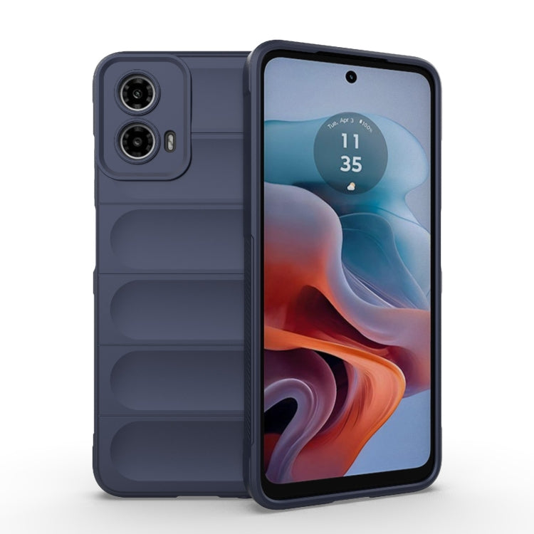 For Motorola Moto G34 5G Magic Shield TPU + Flannel Phone Case(Dark Blue) - free shipping - PMC TechLife - Order now!