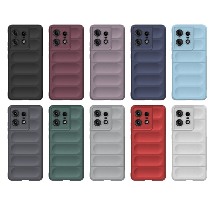 For Motorola Edge 50 Pro 5G Global Magic Shield TPU + Flannel Phone Case(Purple) - Motorola Cases by PMC TechLife | Online Shopping South Africa | PMC TechLife | Buy Now Pay Later Mobicred