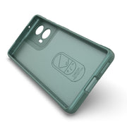 For Motorola Edge 50 Fusion 5G Global Magic Shield TPU + Flannel Phone Case(Grey)
