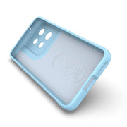 For Motorola Edge 50 Neo Magic Shield TPU + Flannel Phone Case(Grey)