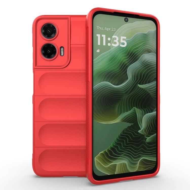 For Motorola Moto G35 5G Global Magic Shield TPU + Flannel Phone Case(Red) - free shipping - PMC TechLife - Order now!