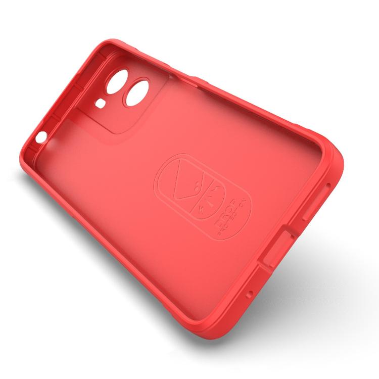 For Motorola Moto G05 4G / E15 Magic Shield TPU + Flannel Phone Case(Grey)