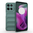 For Motorola Moto G15 4G Global Magic Shield TPU + Flannel Phone Case(Dark Green) - free shipping - PMC TechLife - Order now!