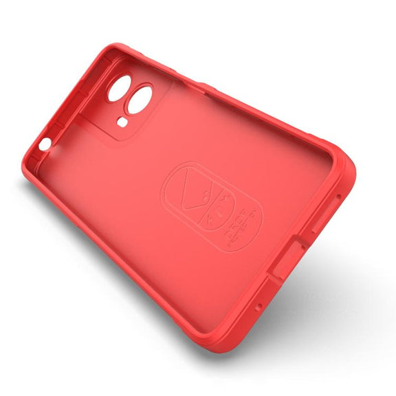 For Motorola Moto G24 4G Global Magic Shield TPU + Flannel Phone Case(Grey)