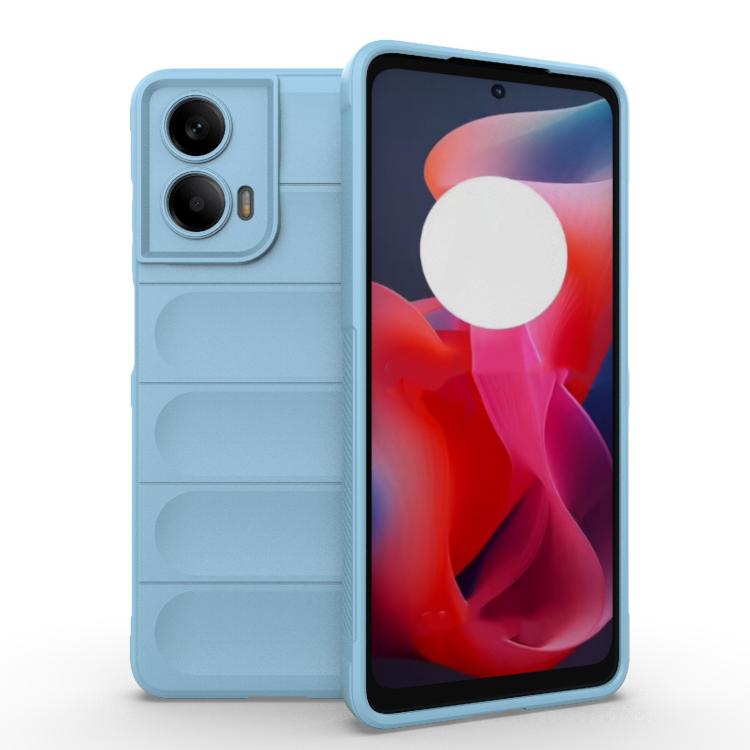 For Motorola Moto G24 4G Global Magic Shield TPU + Flannel Phone Case(Light Blue) - free shipping - PMC TechLife - Order now!
