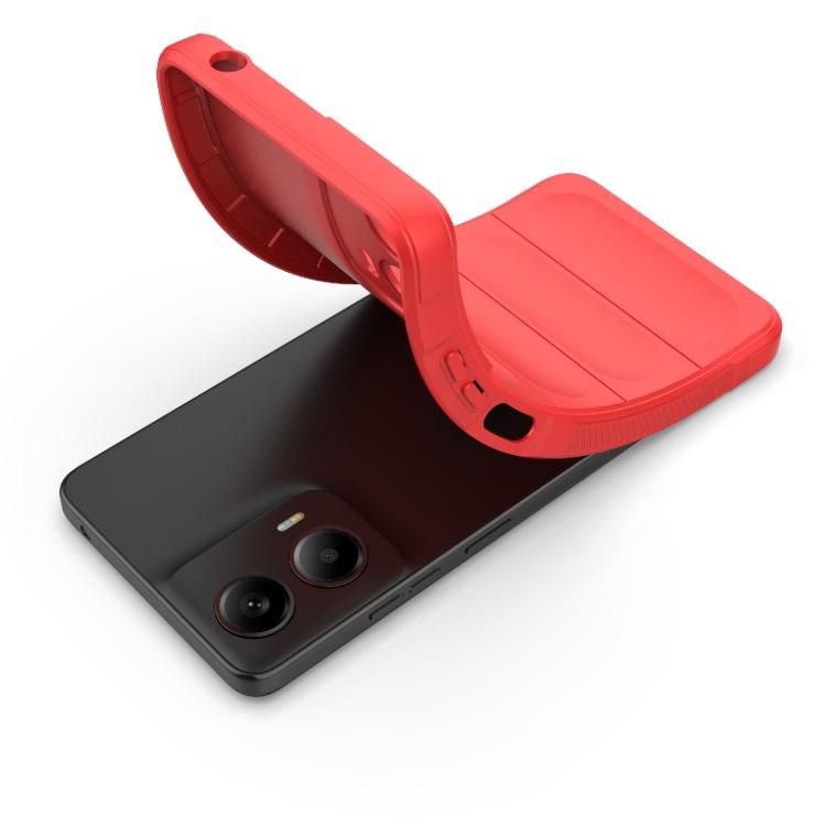 For Motorola Moto G24 4G Global Magic Shield TPU + Flannel Phone Case(White)