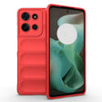 For Motorola Moto G75 5G Global Magic Shield TPU + Flannel Phone Case(Red) - free shipping - PMC TechLife - Order now!