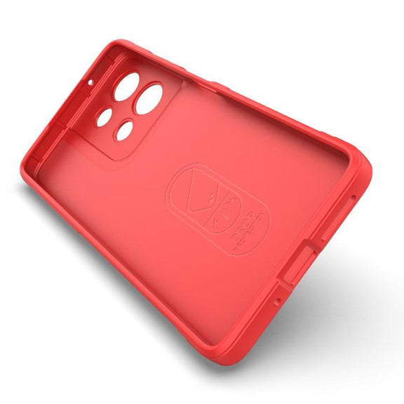 For Motorola Moto G75 5G Global Magic Shield TPU + Flannel Phone Case(Grey)