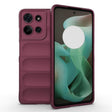 For Motorola Moto G75 5G Global Magic Shield TPU + Flannel Phone Case(Wine Red) - free shipping - PMC TechLife - Order now!