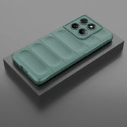 For Motorola Edge 60 Fusion 5G Global Magic Shield TPU + Flannel Phone Case(Dark Green)