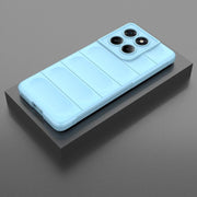 For Motorola Edge 60 Fusion 5G Global Magic Shield TPU + Flannel Phone Case(Light Blue)