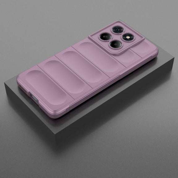 For Motorola Edge 60 Fusion 5G Global Magic Shield TPU + Flannel Phone Case(Purple)