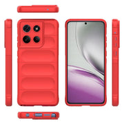 For Motorola Edge 60 Stylus 5G Global Magic Shield TPU + Flannel Phone Case(Red)