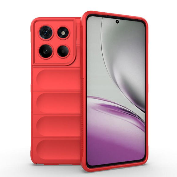 For Motorola Edge 60 Stylus 5G Global Magic Shield TPU + Flannel Phone Case(Red)