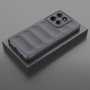 For Motorola Edge 60 Stylus 5G Global Magic Shield TPU + Flannel Phone Case(Dark Grey)