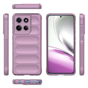 For Motorola Edge 60 Stylus 5G Global Magic Shield TPU + Flannel Phone Case(Purple)