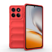 For Motorola Edge 60 Pro 5G Magic Shield TPU + Flannel Phone Case(Red)