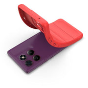 For Motorola Edge 60 Pro 5G Magic Shield TPU + Flannel Phone Case(Red)