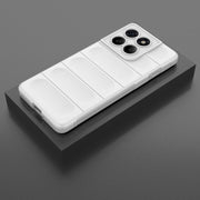 For Motorola Edge 60 Pro 5G Magic Shield TPU + Flannel Phone Case(White)