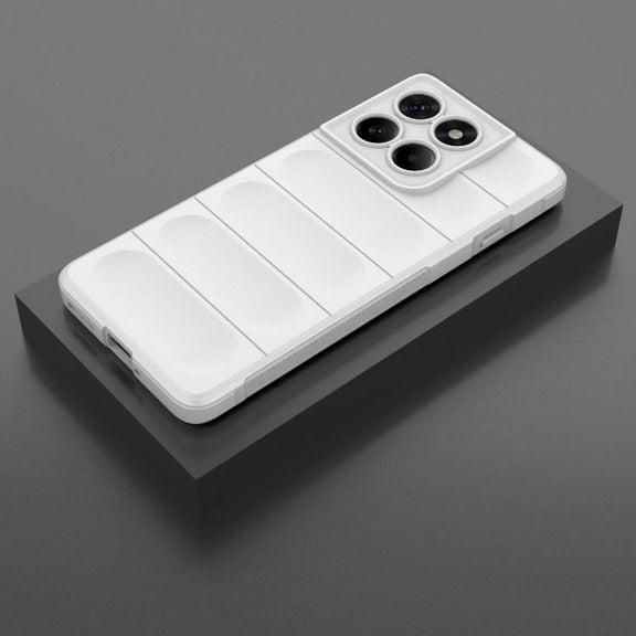 For Motorola Edge 60 Pro 5G Magic Shield TPU + Flannel Phone Case(White)