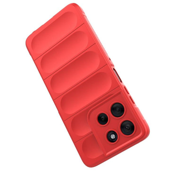 For Motorola Moto G56 5G Magic Shield TPU + Flannel Phone Case(Dark Blue)