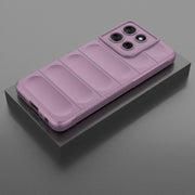 For Motorola Moto G56 5G Magic Shield TPU + Flannel Phone Case(Purple)
