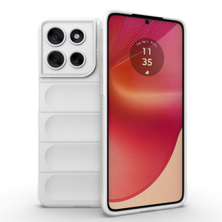 For Motorola Moto G56 5G Magic Shield TPU + Flannel Phone Case(White) - free shipping - PMC TechLife - Order now!