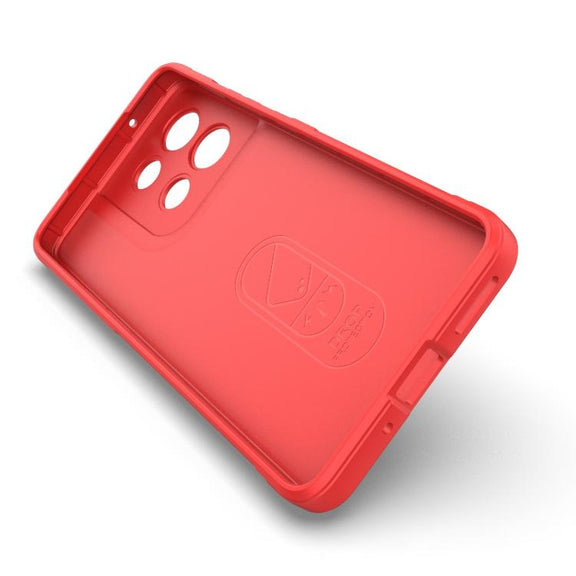 For Motorola Moto G86 5G Magic Shield TPU + Flannel Phone Case(Red)