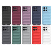 For Motorola Moto G86 5G Magic Shield TPU + Flannel Phone Case(Dark Grey)