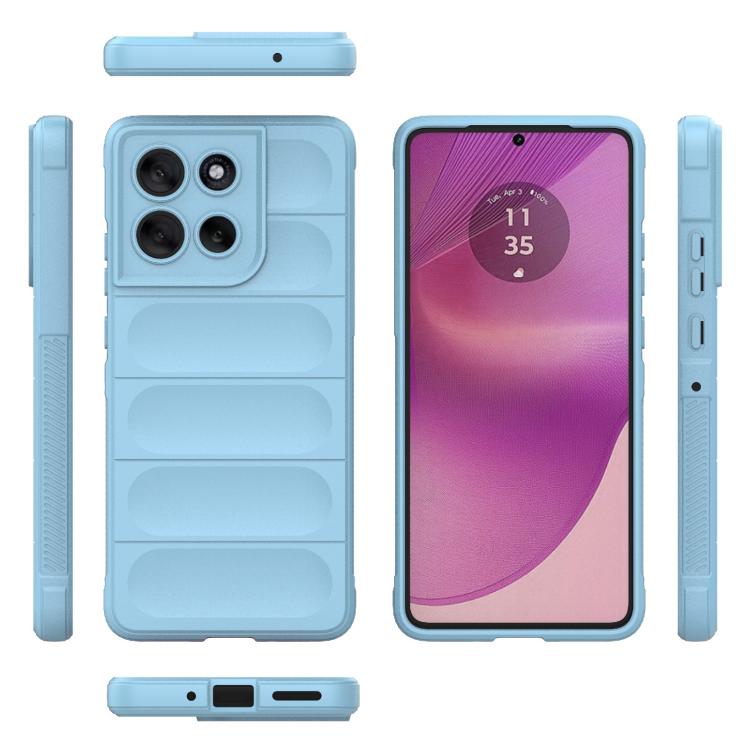 For Motorola Moto G86 5G Magic Shield TPU + Flannel Phone Case(Light Blue) - free shipping - PMC TechLife - Order now!