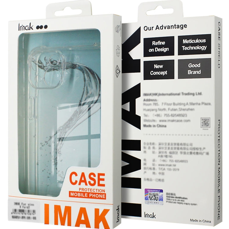 For Huawei Pura 70 imak Shockproof Airbag TPU Phone Case(Transparent)