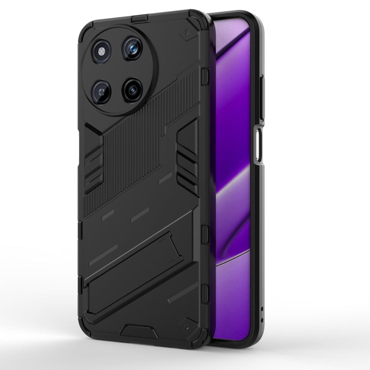 For Realme 11 4G Global Punk Armor 2 in 1 PC + TPU Phone Case with Holder(Black) - Realme Cases by PMC TechLife | Online Shopping South Africa | PMC TechLife | Buy Now Pay Later Mobicred