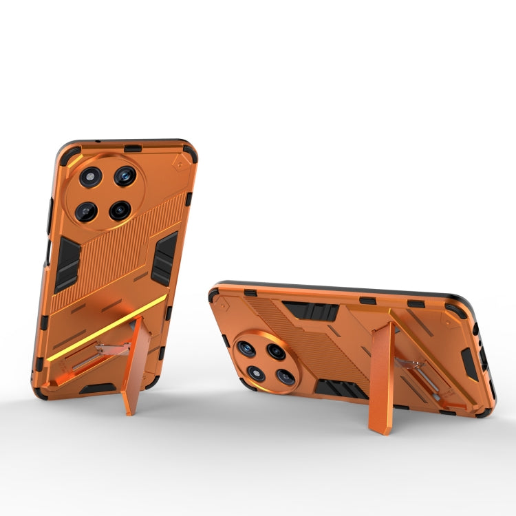 For Realme 11 4G Global Punk Armor 2 in 1 PC + TPU Phone Case with Holder(Orange) - Realme Cases by PMC TechLife | Online Shopping South Africa | PMC TechLife | Buy Now Pay Later Mobicred