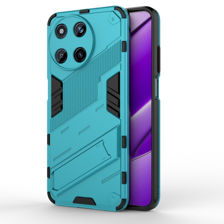 For Realme 11 4G Global Punk Armor 2 in 1 PC + TPU Phone Case with Holder(Blue) - Realme Cases by PMC TechLife | Online Shopping South Africa | PMC TechLife | Buy Now Pay Later Mobicred